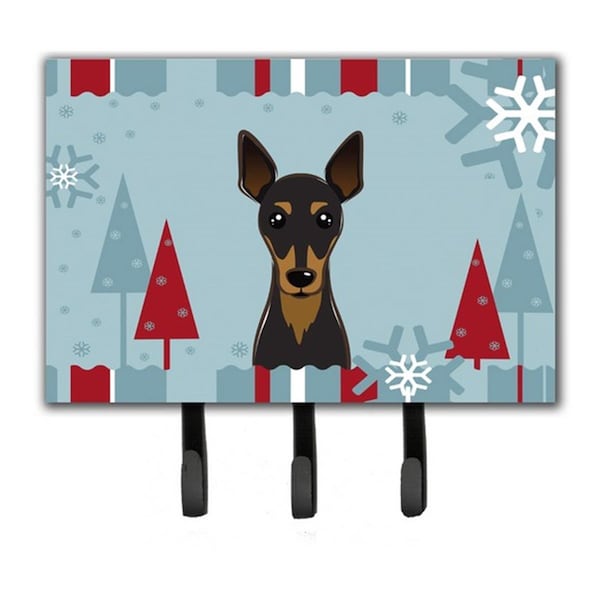 Jensendistributionservices Winter Holiday Min Pin Leash & Key Holder MI1719478 - main